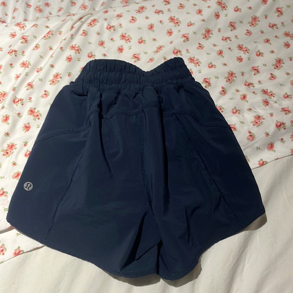 cute navy lulu shorts
